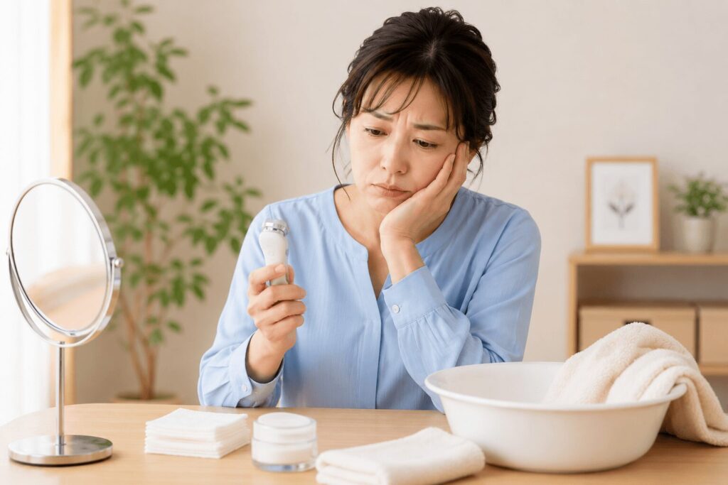 美顔器を長く愛用出来るか悩んでいる女性