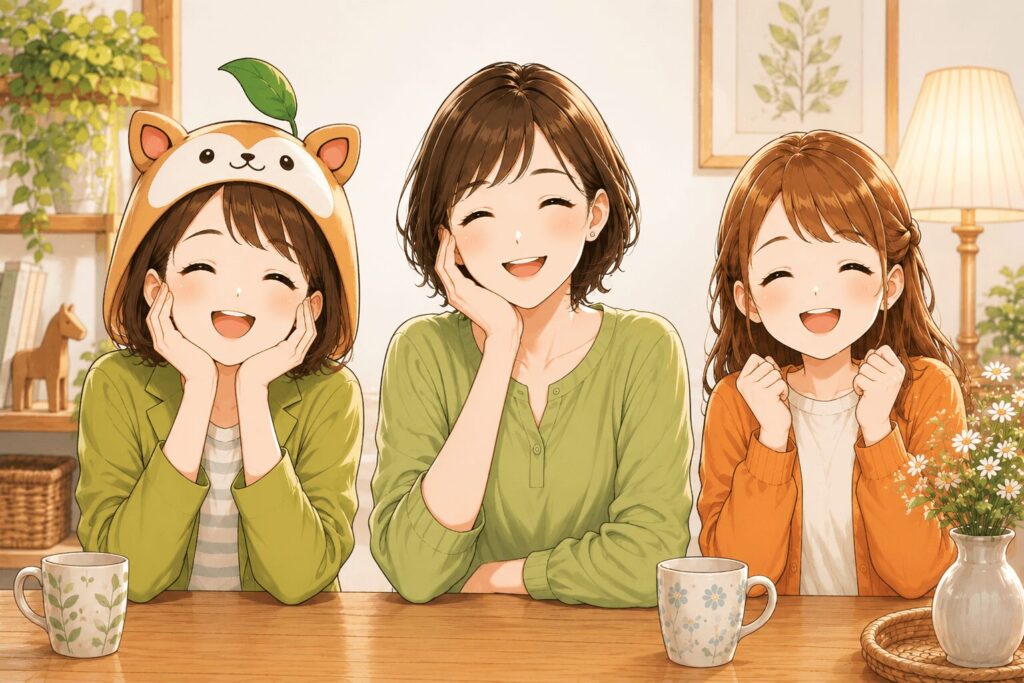 乾燥肌仲良し3人組