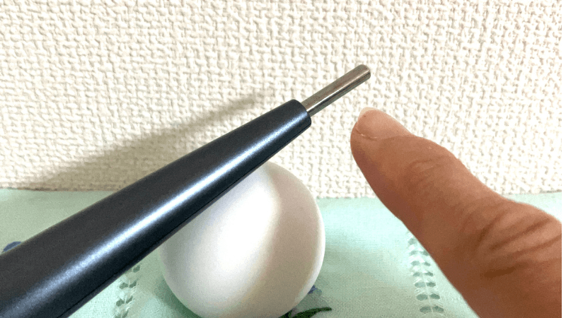 エフェクトロッドの場所（素材：サージカルステンレス）