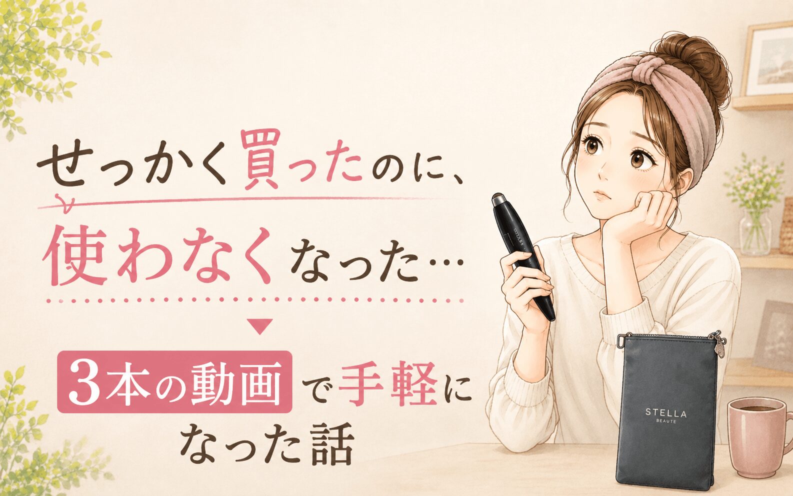 美顔器の使用頻度で悩んでいる女性